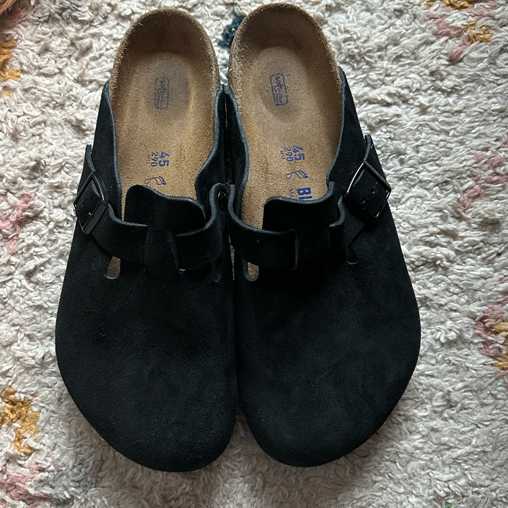 Birkenstock Black Suede Sandals